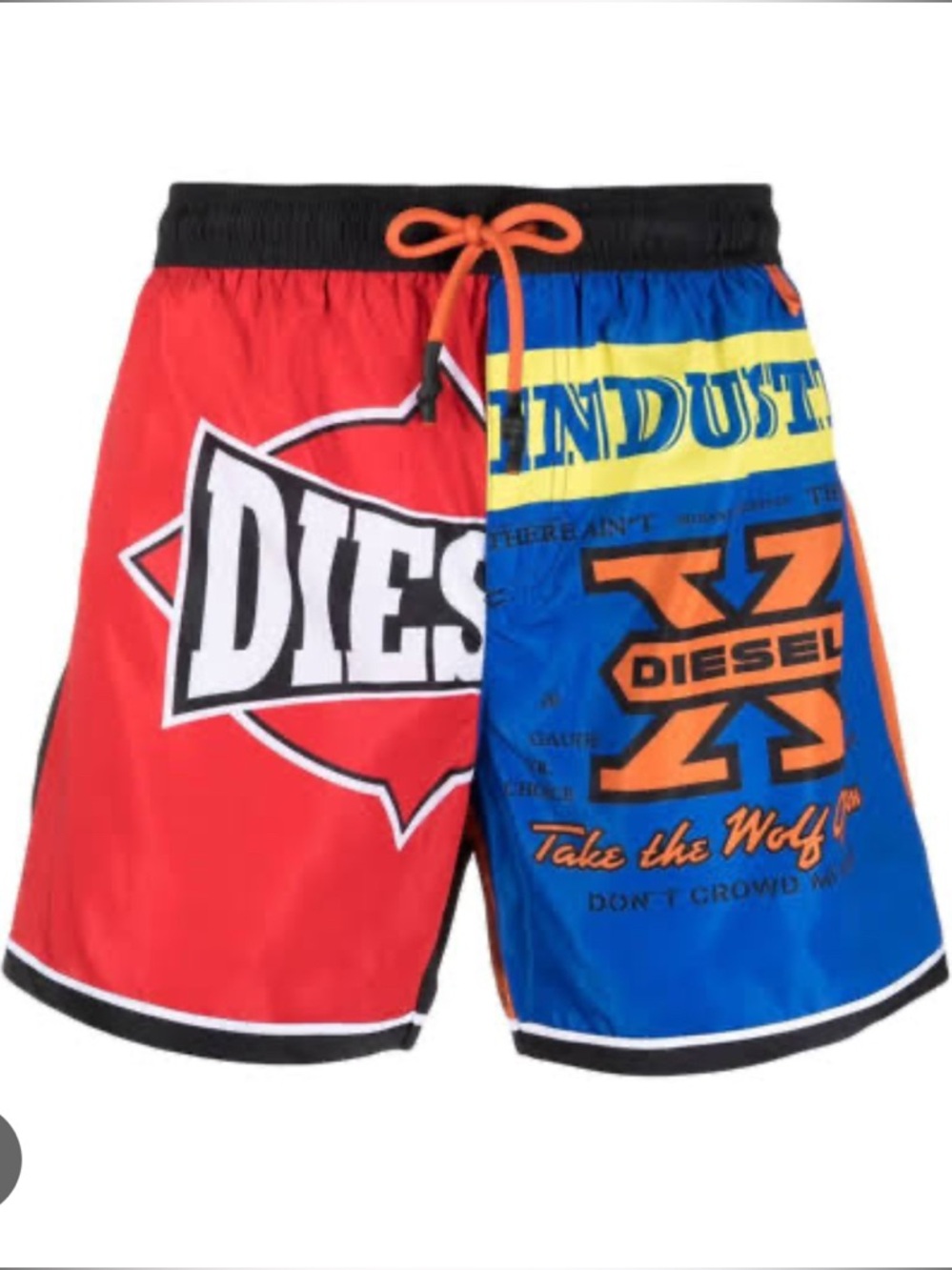 NWT Diesel Men’s Red, Blue & Orange Graphic swim shorts